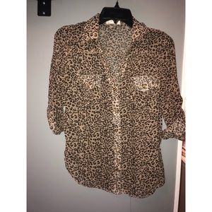 Cheeta Print Blouse